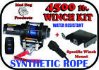 4500lb Mad Dog Synthetic Winch/Mount Kit for 2020-24 Polaris Ranger 1000 Premium