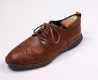 Cole-Haan Brown Grand Evolution Shortwing Wingtip Leather Dress Shoes Men's 11.5
