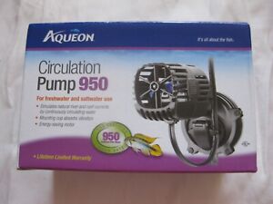 New! Aqueon Circulation Pump 950 for 55-90 Gal Freshwater / Saltwater