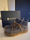 Sperry Striper Storm Hiker Boots Mens Size 11.5 Grey Suede Waterproof NEW