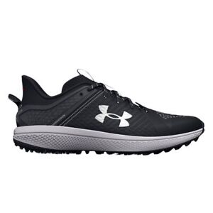 Under Armour Mens UA Yard Turf Baseball Shoes - 3025593-001 - Black/Black/White