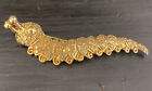 Gold Tone Caterpillar Brooch