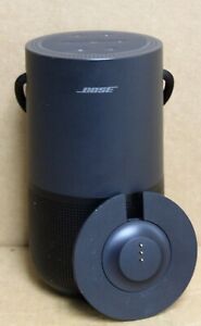 Bose 429329 Wireless Portable Home Smart Speaker With Charging Cradle Black