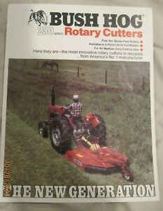 Bush Hog Sales Brochure 4 Pages - 250 Series Rotary Cutters