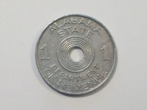 Alabama State Sales Tax Token, Department of Revenue 1 Cent