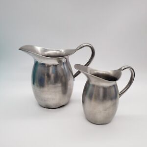 Vintage Pair VOLLRATH stainless pitchers , USVA