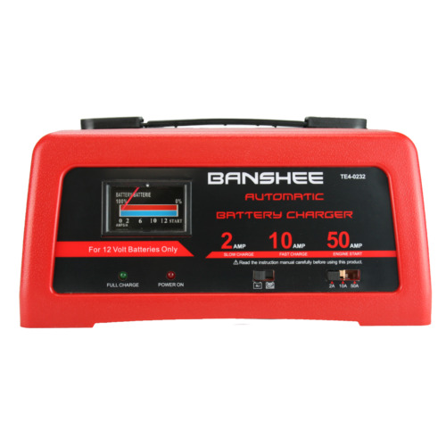 Banshee 12V battery charger with 2 amp slow charger 10 Amp Fast Charger & More