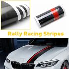 Universal Car Rally Racing Stripes Front Hood 5D Carbon Fiber Decal Wrap Sticker (For: BMW 2002tii)