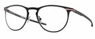Oakley Money Clip Titanium Glasses OX5145, Panto Frame Eyeglasses, Satin Black