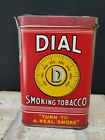 New ListingAntique advertising Dial vertical pocket tobacco tin-Empty