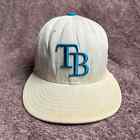 Tampa Bay Devil Rays Men's Cap Hat Fitted Size 7 3/8 White New Era Baseball 3103