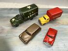 4 1950'S TIN FRICTION  Truck And Car Lot BY SSS INTERNATIONAL JAPAN