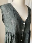 L Protest 100% Cotton Lace Dark Green/Black Peasant Sleeveless Baby Doll Top