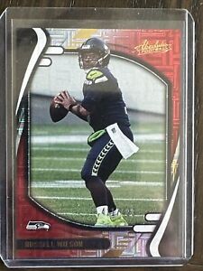 Russell Wilson 2021 Panini Absolute Red Squares # 85 Seattle Seahawks /499