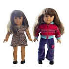 LOT OF 2 - AMERICAN GIRL TRULY ME DOLLS FULLY CLOTHED BROWN HAIR BLUE EYES 2012