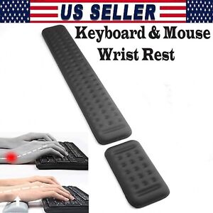 Ergonomic Keyboard And Mouse Wrist Rest Pad Hand Palm Memory Foam Support Set US