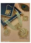 Indian Bollywood Style Gold Plated Choker Necklace Earrings Temple Jewelry Set