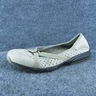 Privo by Clarks  Women Flat Shoes Gray Leather Slip On Size 8.5 Medium