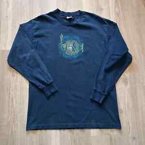 Vintage 2000 Phish Fall Tour Concert Navy Blue Long Sleeve Tee Shirt Sz Large L