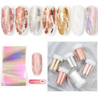Rose Gold Nail Foil Silver Iridescent  Nail Art Transfer Stickers Decal