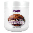 NOW Cocoa Butter with Jojoba Oil - 6.5 oz. Clearance for Best By 09/2024