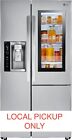 LG - 22 Cu. Ft. InstaView Side-by-Side Counter-Depth Smart Refrigerator
