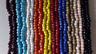 GLASS CROW BEADS 9 mm 100 PER STRAND  10 COLORS  !!  You Choose  FREE SHIPING