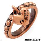 MISS SIXTY ANELLI COLLECTION COPPER HEART ROSE RING SIZE 7 #29