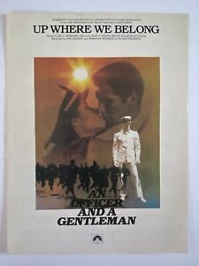 New ListingUP WHERE WE BELONG from AN OFFICER AND A GENTLEMAN - Vintage Sheet Music 1982