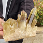 New Listing2.5LB Natural Beautiful yellow Quartz Crystal Cluster Mineral Specimen