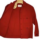 Vintage CC Filson Men’s Pure Wool Coat Jacket Bordeaux Red Size 44 Large EUC