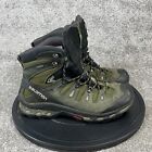 Salomon Boots Men's Size 11.5 Quest 4D 2 GTX Ankle Hiking Green Black