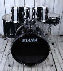 Tama ST52H5CBNS Stagestar 5 Piece Complete Drum Set with Stands and Throne Black