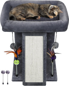 Cat Tree Tower Condo House Activity Large Playing Center Scratching Rest Gray