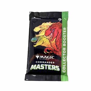 (1) One MTG Magic Commander Masters COLLECTOR Booster PACK FACTORY SEALED!!