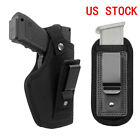Concealed Duty Belt IWB Tuckable Gun Holster with Pistol Single Magazine Pouch