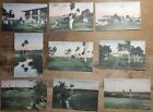 c1920s Country Golf Club of Havana Cuba set 9 Post Cards American Photo Golfing
