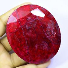 1125.00 Ct Natural Huge Blood Red Ruby Oval Certified Loose Gemstone