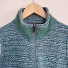 Overland Wool Blend Vest Women's L Green And Blue