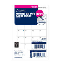2024 FILOFAX Pocket Month on 2 Pages Diary/Calendar - 68210
