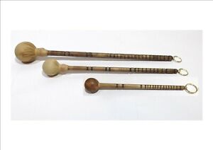 Reproduction Antique gong mallet gong stick, Dinner gong striker beater  3 sizes
