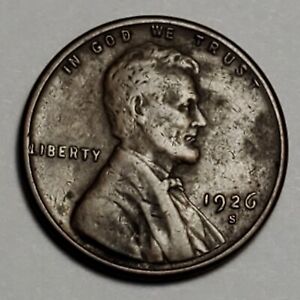 Nicer Low Mintage 1926 S Lincoln Wheat Cent