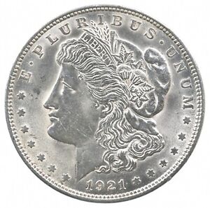1921 Morgan Silver Dollar - Last Year Issue 90% $1 Bullion *325
