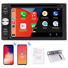 Double DIN Touch Screen Car Stereo InDash Carplay Bluetooth Car CD Player+Camera