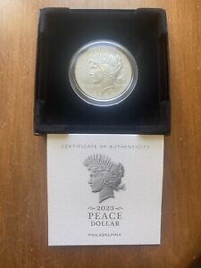 2023-P Peace Silver Uncirculated Dollar Coin (OGP/COA)