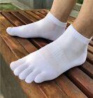 6 Pack Men Ankle Socks Five Finger Toe Cotton Sport Breathe Mesh Classic 7-11