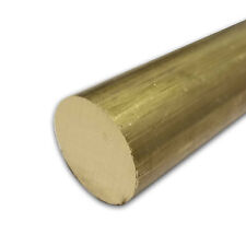 1.125 (1-1/8 inch) x 12 inches, C360-H02 Brass Round Rod, Bar Stock