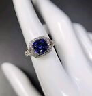 Helzberg Diamonds Sterling Silver 925 Lab Created Blue Sapphire Ring Size7