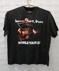 New Zach Bryan Burn Burn Burn World Tour Short Sleeve Tee Black Size XLarge