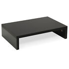 Monitor Stand Riser, Wood Monitor Stand for Desk TV/Screen Computer Stand Black